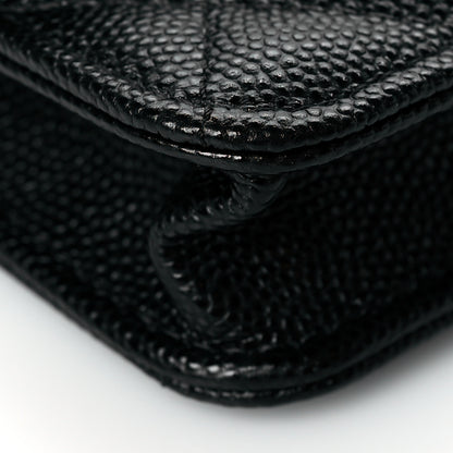 Chanel Caviar Quilted Mini Chain Bag Black 10 of 12