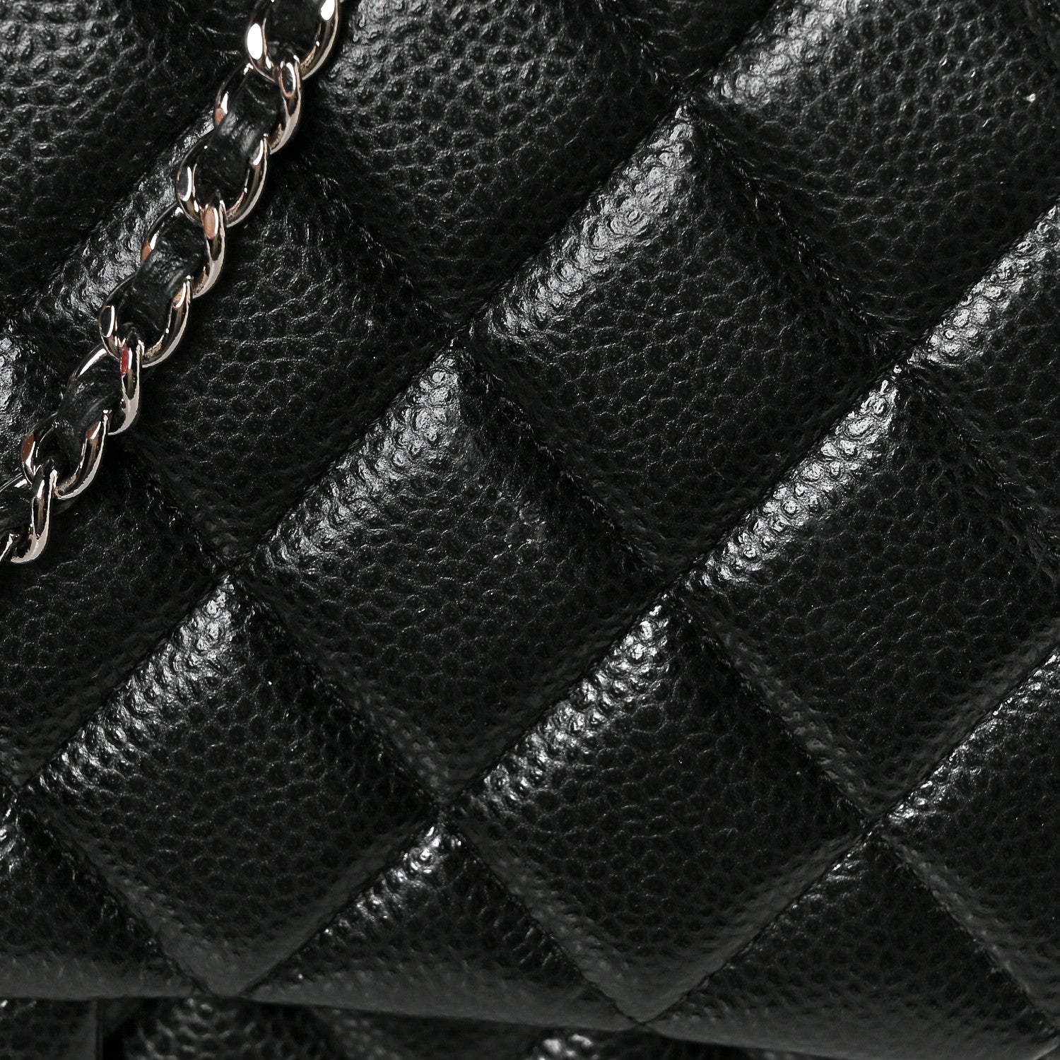 Chanel Caviar Quilted Clutch With Chain Flap Black 11 of 14