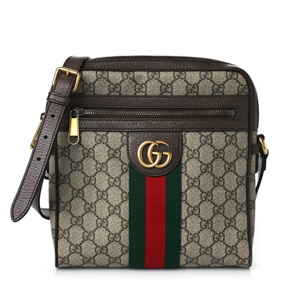 Gucci GG Supreme Monogram Web Small Ophidia Messenger Bag Brown 1 of 11