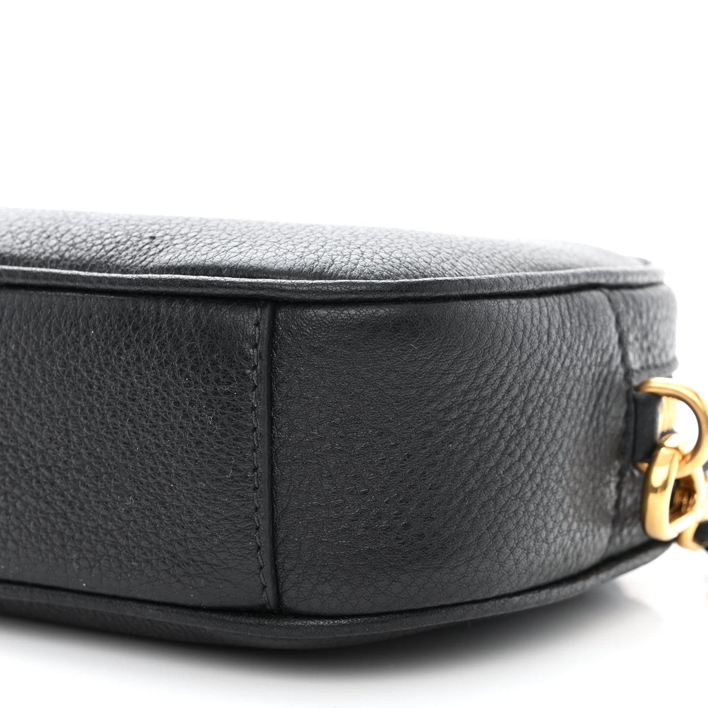 Vitello Daino Logo Belt Bag Black