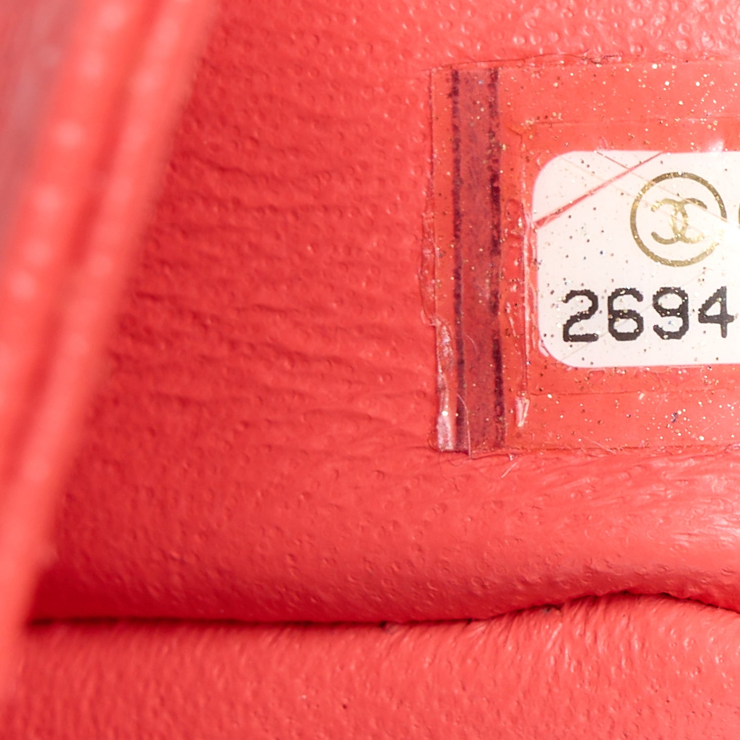 Caviar Chevron Quilted Jumbo Double Flap Coral