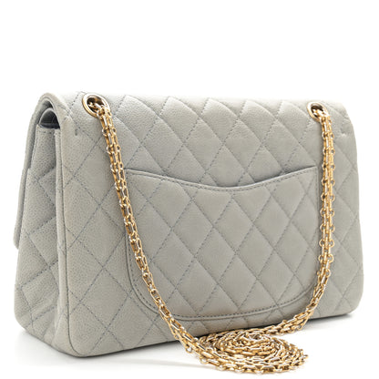 Chanel Caviar Quilted 2.55 Reissue 226 Flap Light Grey 3 of 14