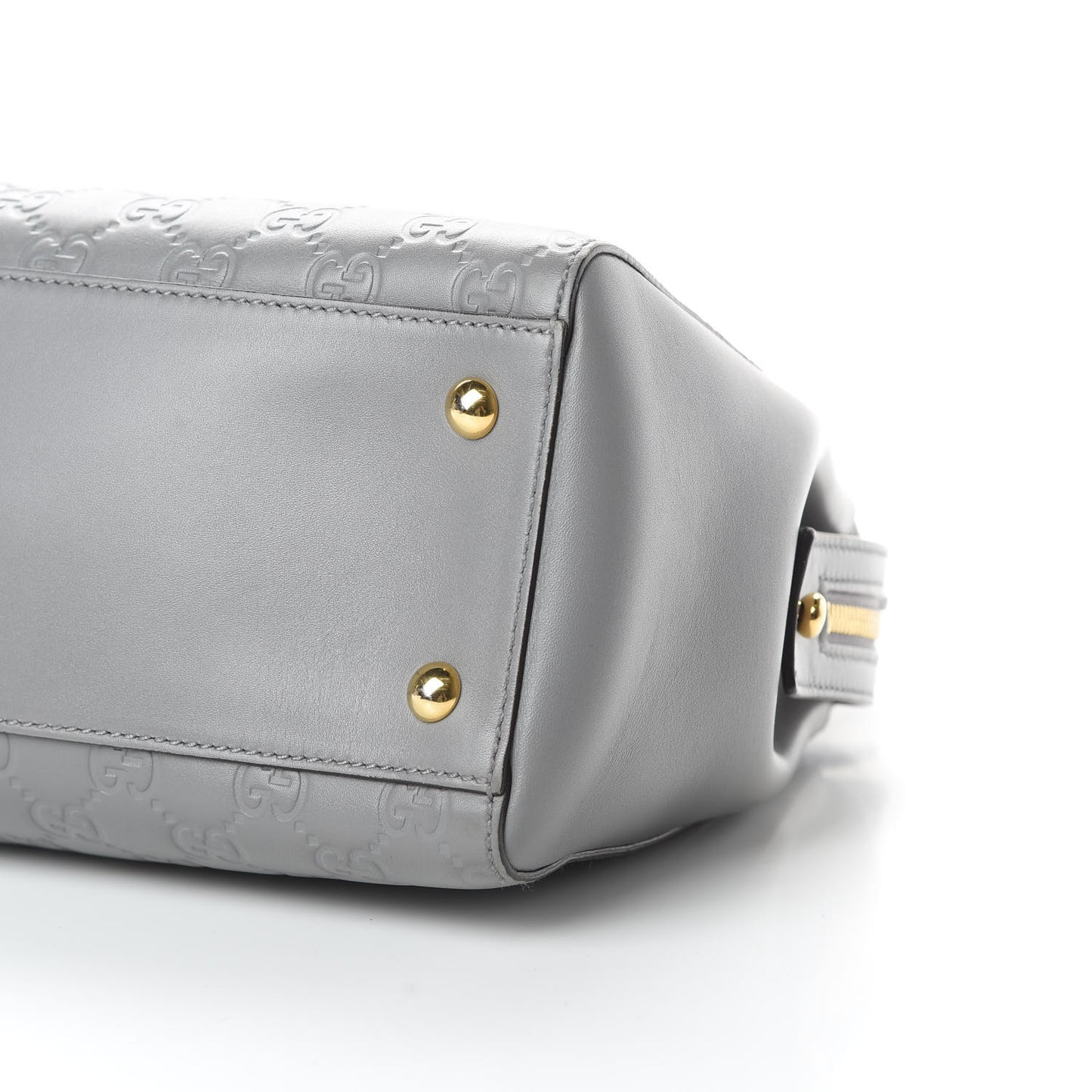 Soft Guccissima Signature Medium Shoulder Tote Bag Deep Grey