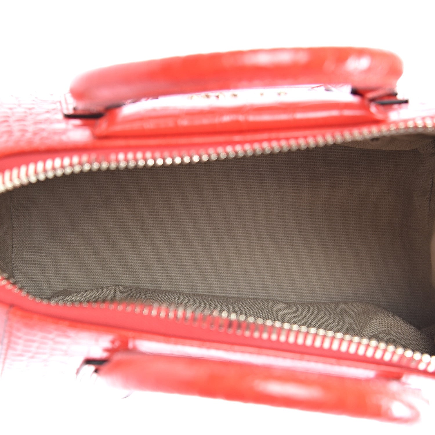 Givenchy Calfskin Crocodile Embossed Small Antigona Red 5 of 10