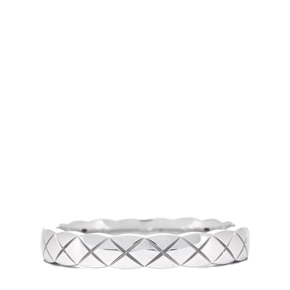 Chanel 18K White Gold Mini Coco Crush Ring 52 6 3 of 5