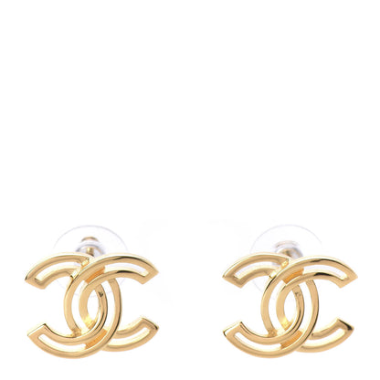 Chanel Metal Obazine CC Earrings Gold 1 of 5