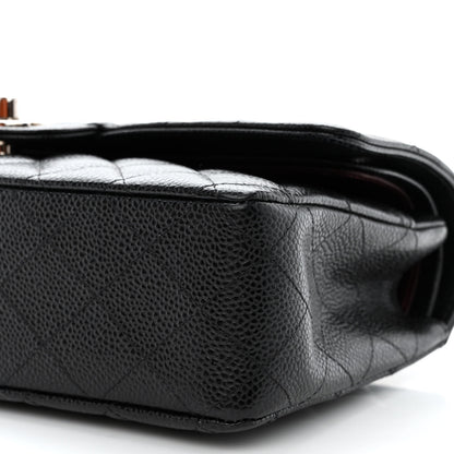 Chanel Caviar Quilted Medium Double Flap Black 10 of 12