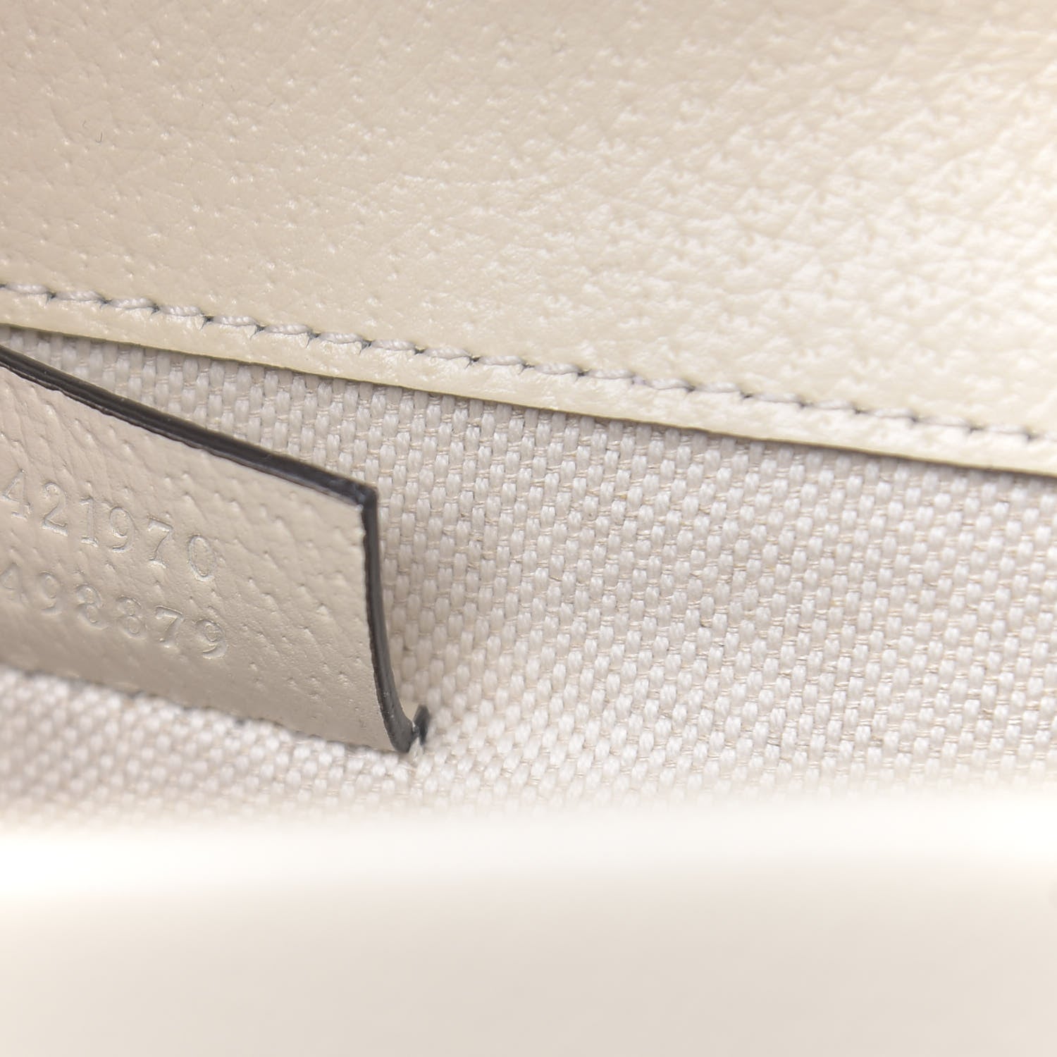 Gucci Textured Calfskin Crystal Mini Dionysus Shoulder Bag Mystic White 7 of 11