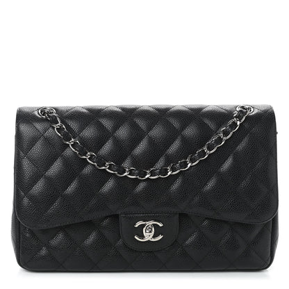 Chanel Caviar Quilted Jumbo Double Flap Black 1 of 10