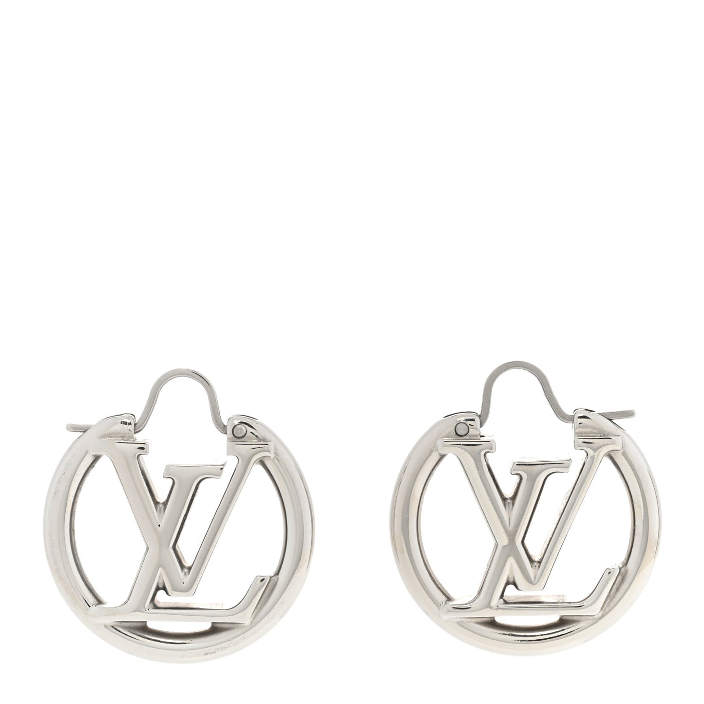 Palladium Small Louise Hoop Earrings Silver