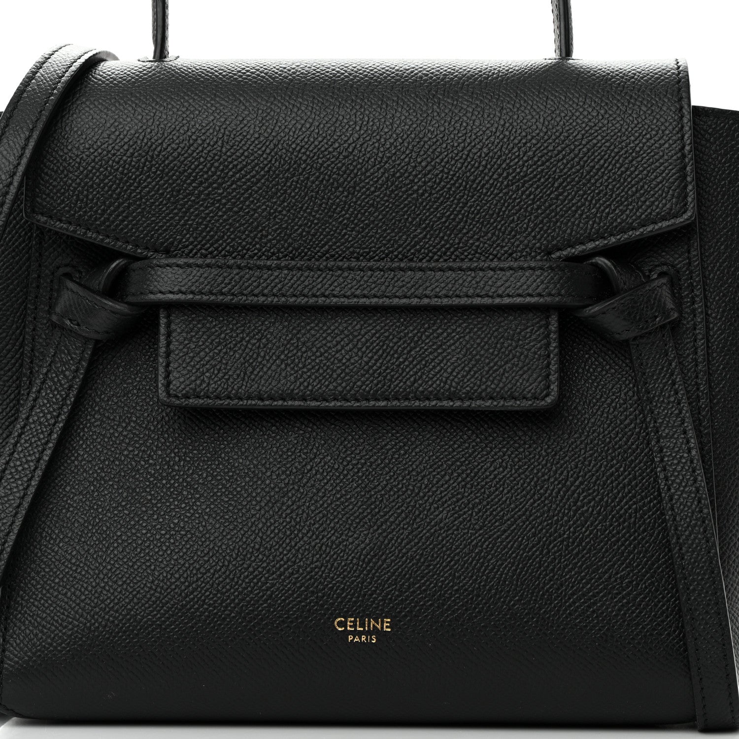 Celine Grained Calfskin Nano Belt Bag Black 8 of 13