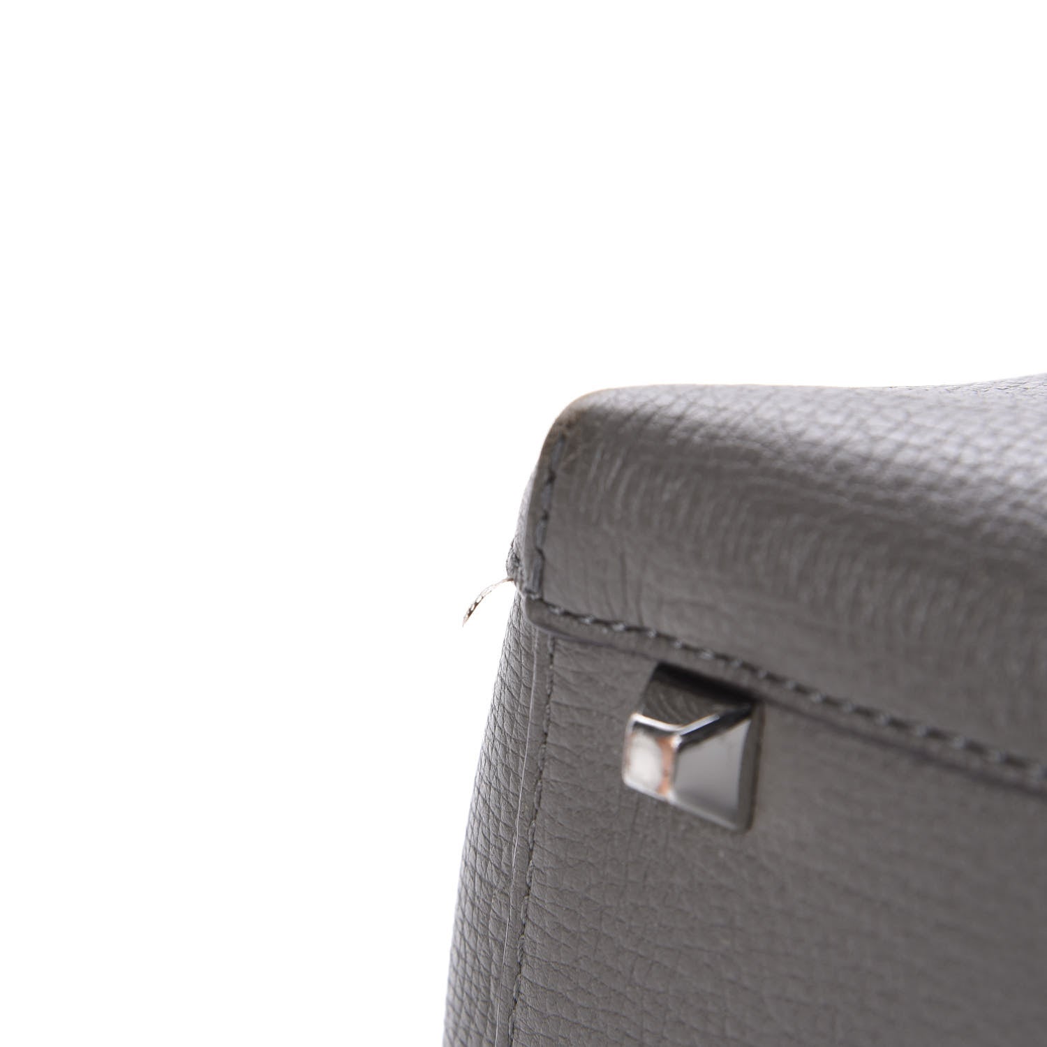 MCM Grained Calfskin Sarah Medium Visetos Hobo Grey 9 of 15