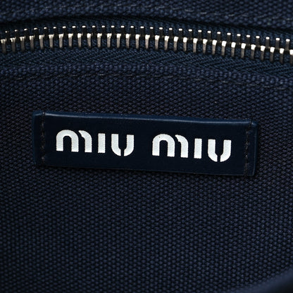 Miu Miu Denim Intreccio Tote Bleu 5 of 6