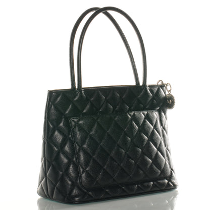 Chanel Caviar Medallion Tote Black 3 of 8