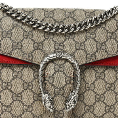 Gucci GG Supreme Monogram Small Dionysus Shoulder Bag Red 8 of 10
