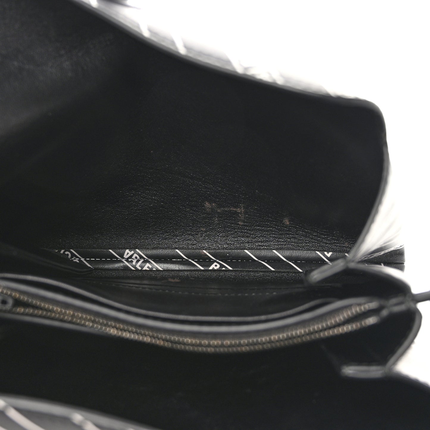 Calfskin All Over Logo Flap S Bag Black
