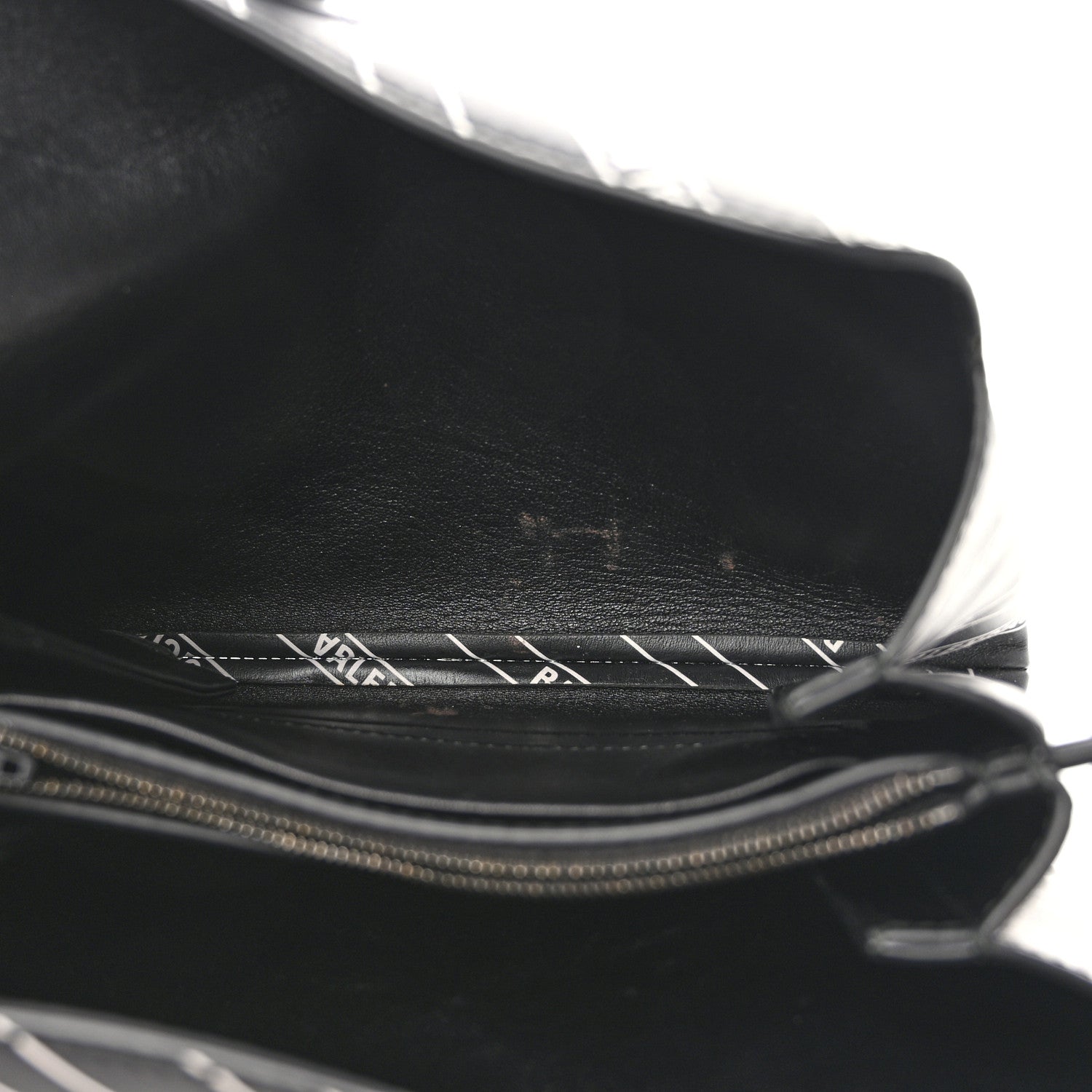 Balenciaga Calfskin All Over Logo Flap S Bag Black 6 of 19