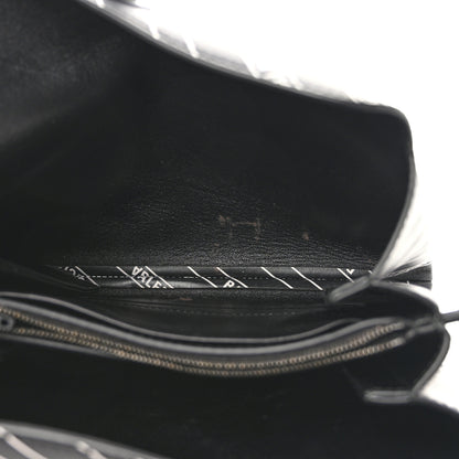 Balenciaga Calfskin All Over Logo Flap S Bag Black 6 of 19