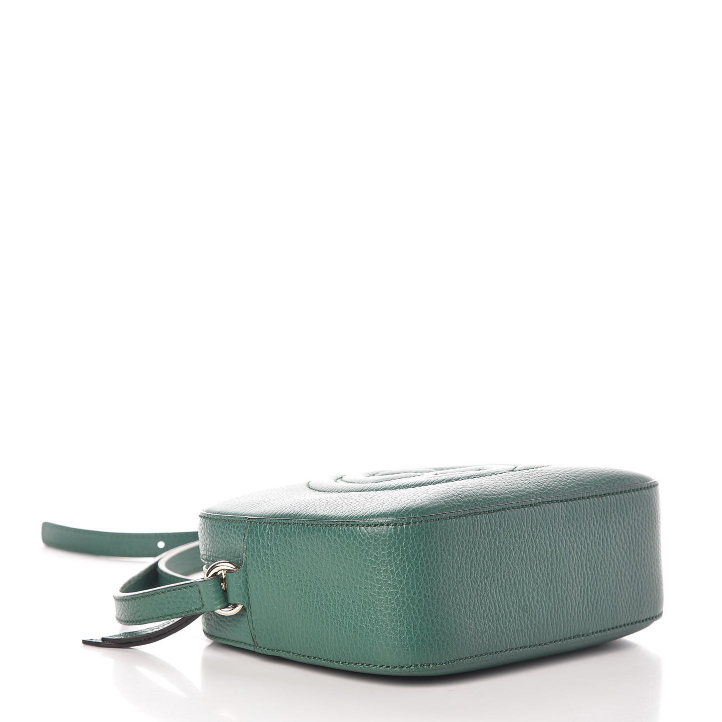 Pebbled Calfskin Small Soho Disco Bag Emerald Green