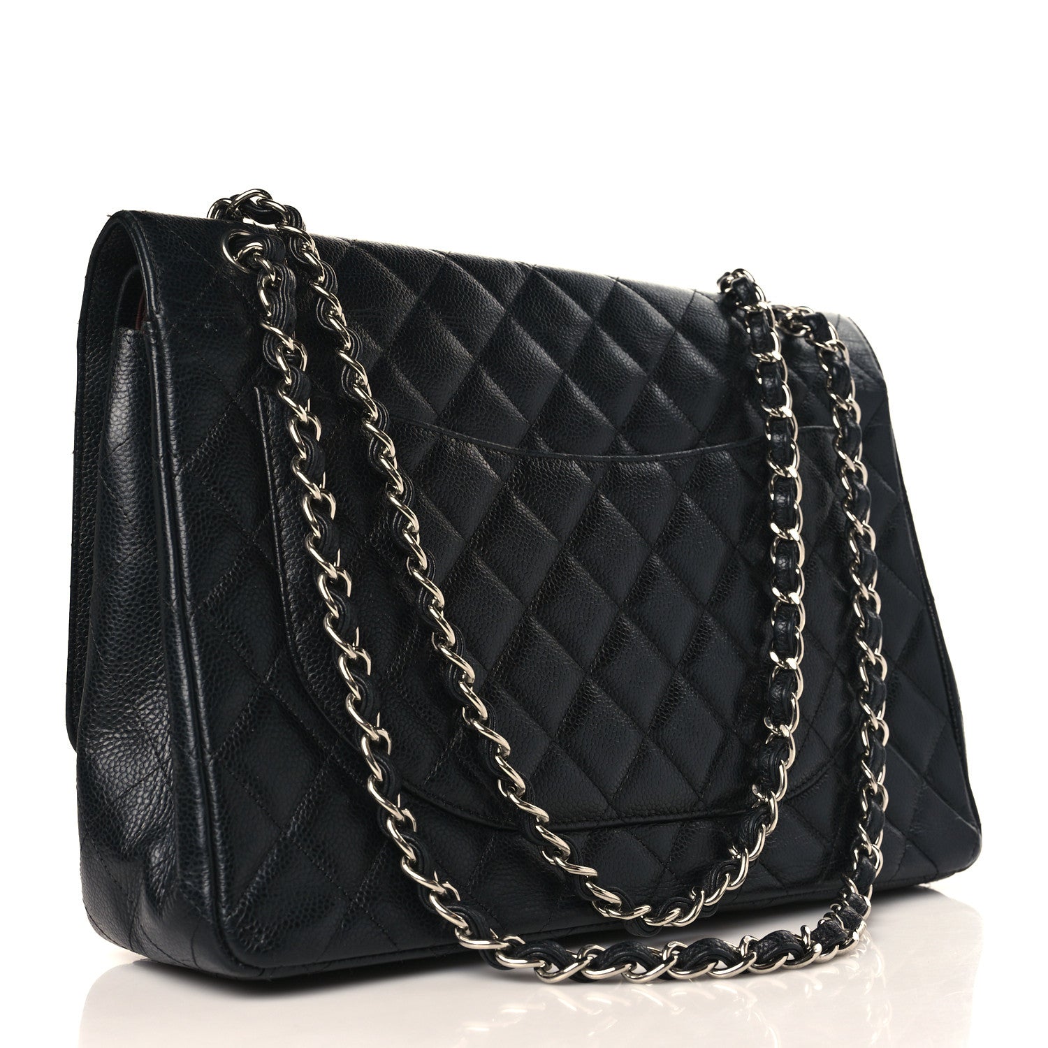 Chanel Caviar Quilted Maxi Double Flap Black 3 of 9