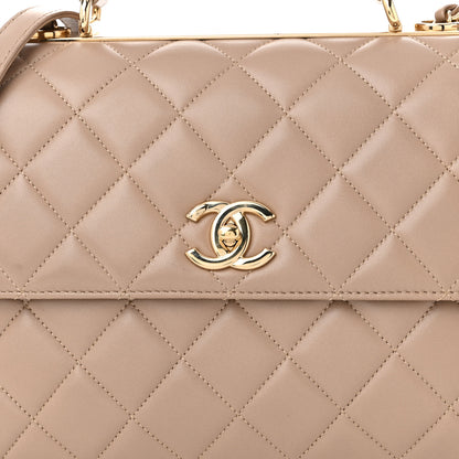 Chanel Lambskin Quilted Medium Trendy CC Flap Dual Handle Bag Beige 8 of 14