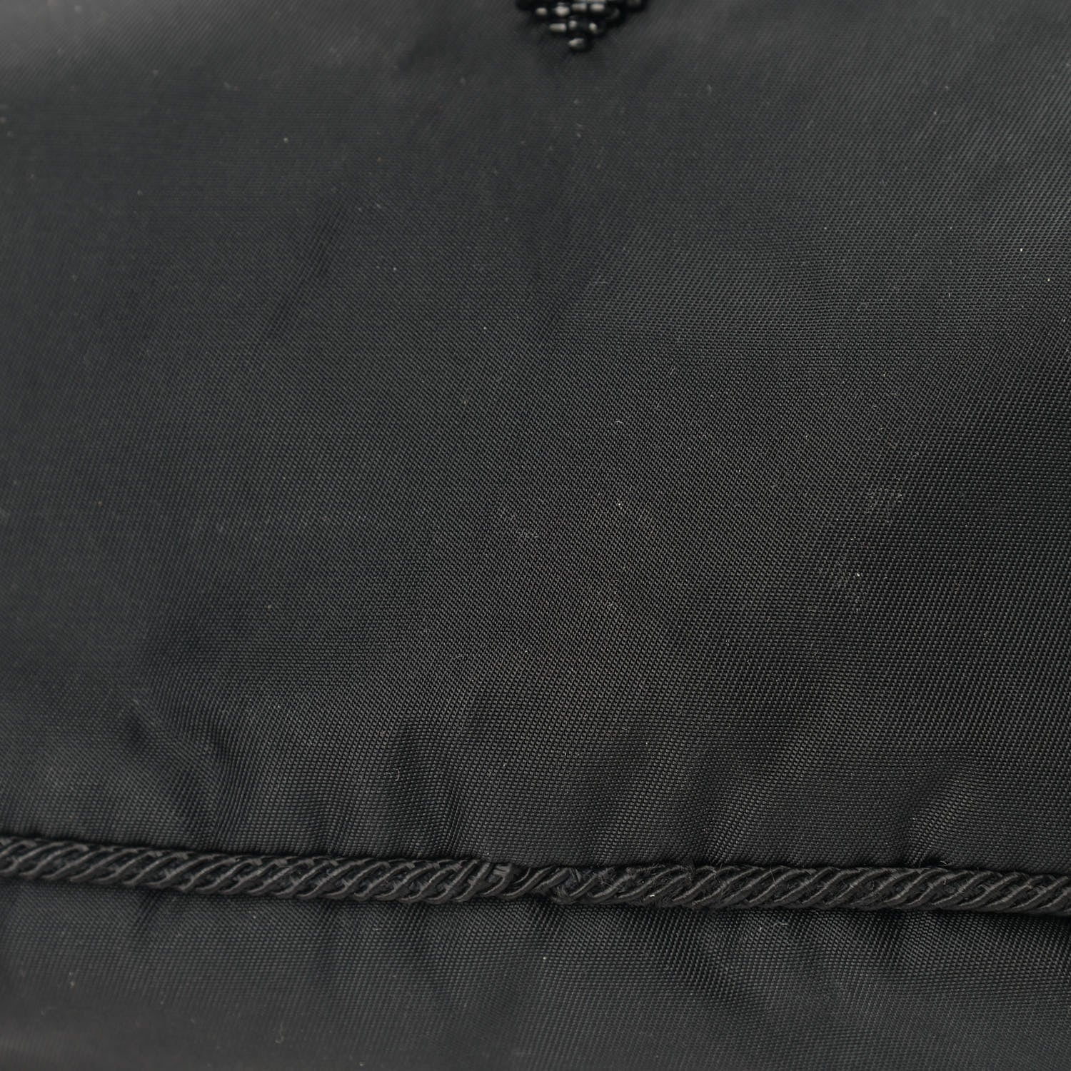 Prada Tessuto Nylon Beaded Bag Black 10 of 13
