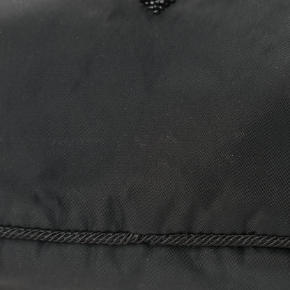 Prada Tessuto Nylon Beaded Bag Black 10 of 13