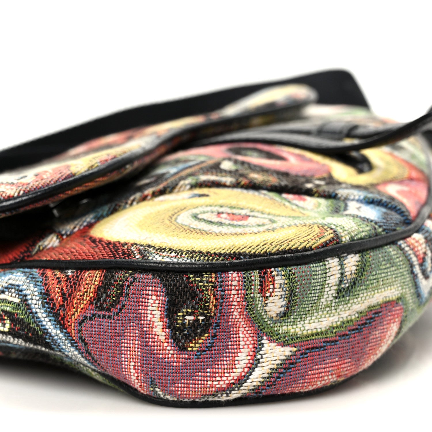 Christian Dior X KENNY SCHARF Jacquard Printed Mens Saddle Bag