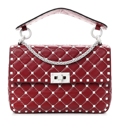 Valentino Garavani Lambskin Medium Free Rockstud Spike Shoulder Bag Rosso Valentino 1 of 8
