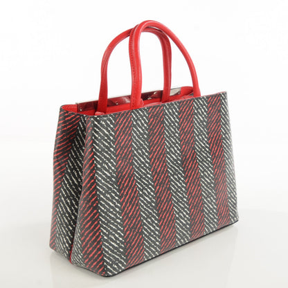 Fendi Vitello Elite Petite 2Jours Tote Papavero Rosso 4 of 10