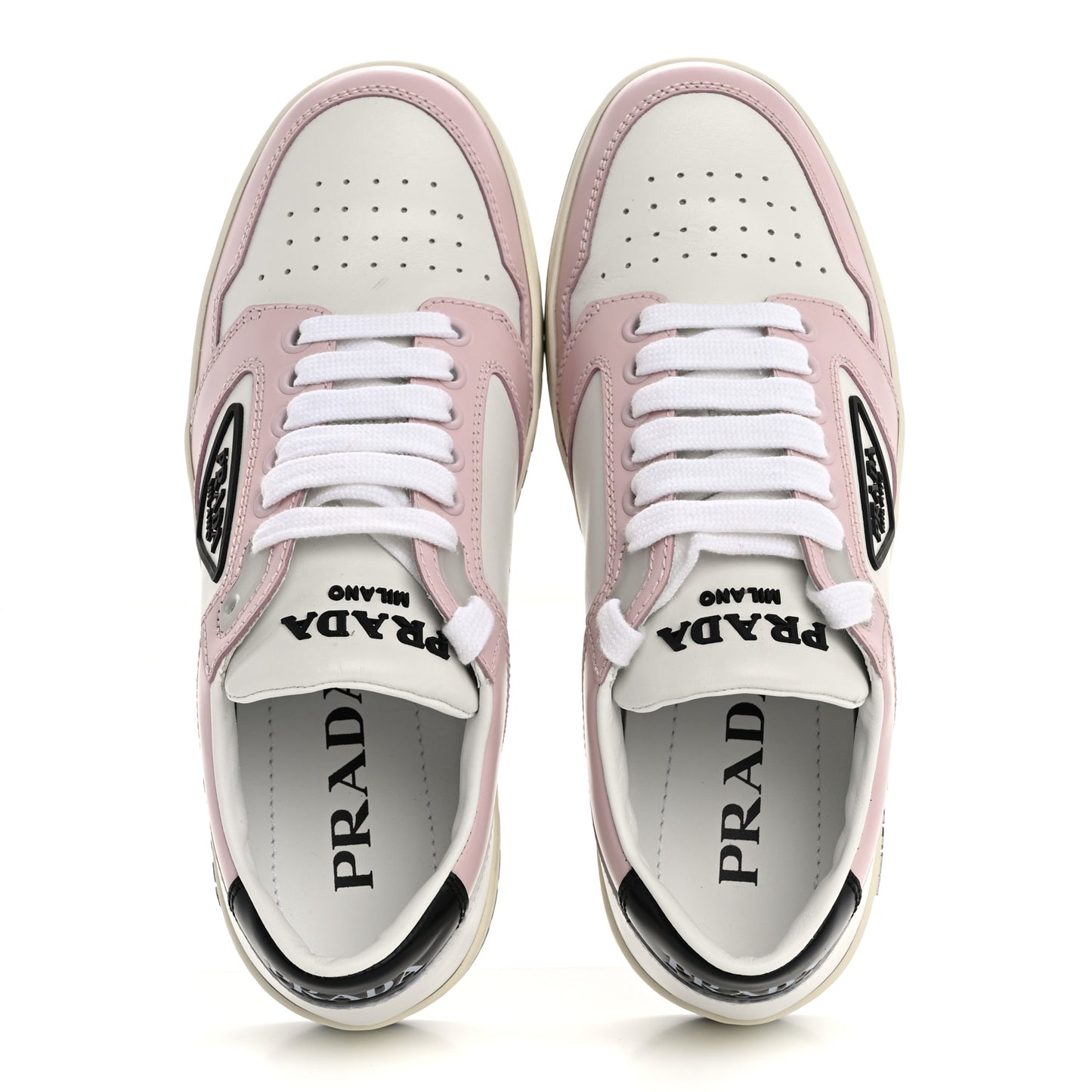 Vitello Sport Spazzolato Rois Rubber Triangle Logo Perforated Womens District Low Top 30mm Sneakers 36 White Alabastro
