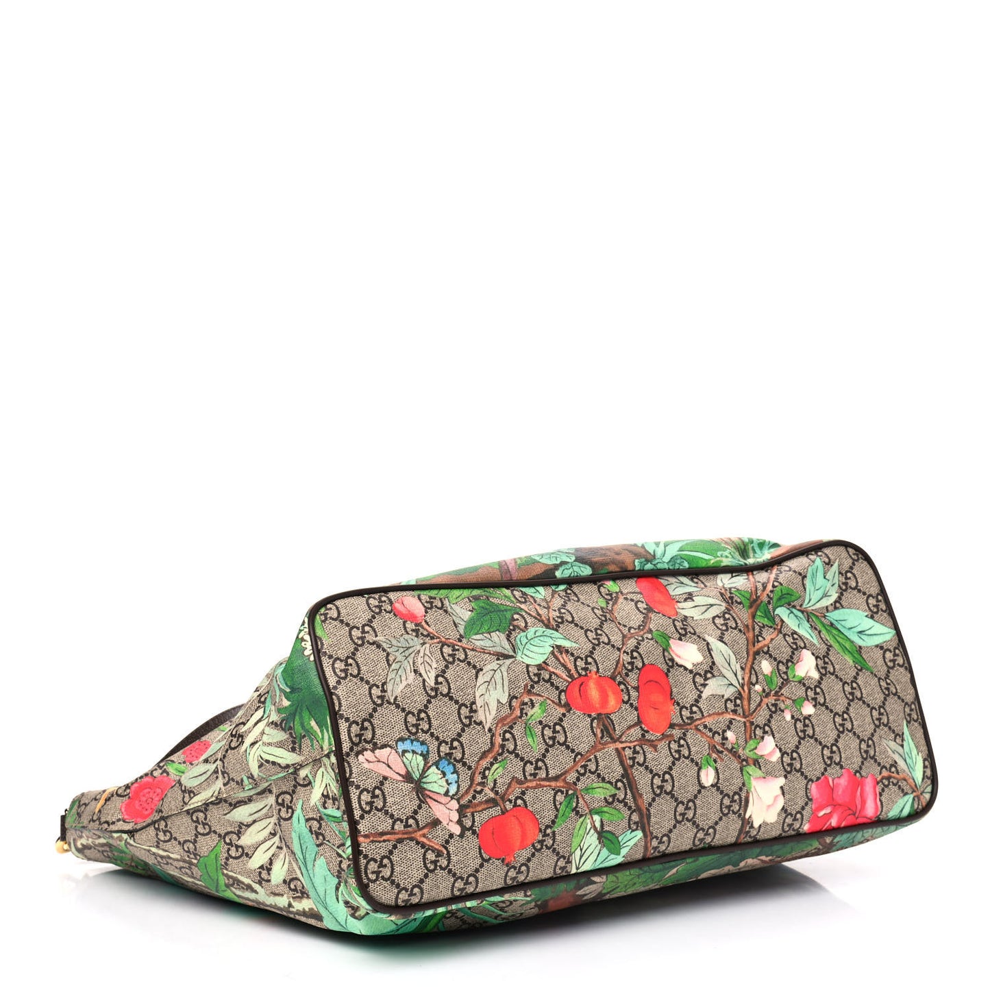 Soft GG Supreme Monogram Tian Medium Crossbody Tote Beige Multicolor New Acero