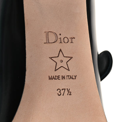 Christian Dior Brushed Calfskin Uniform 30mm Pumps 37.5 Black 7 of 9