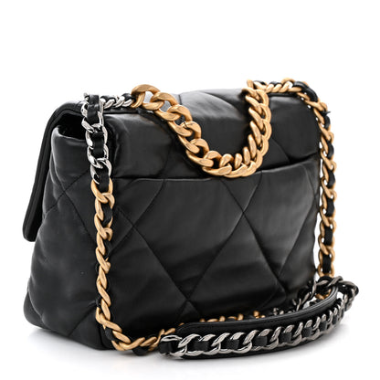 Chanel Lambskin Quilted Medium Chanel 19 Flap Black 3 of 11