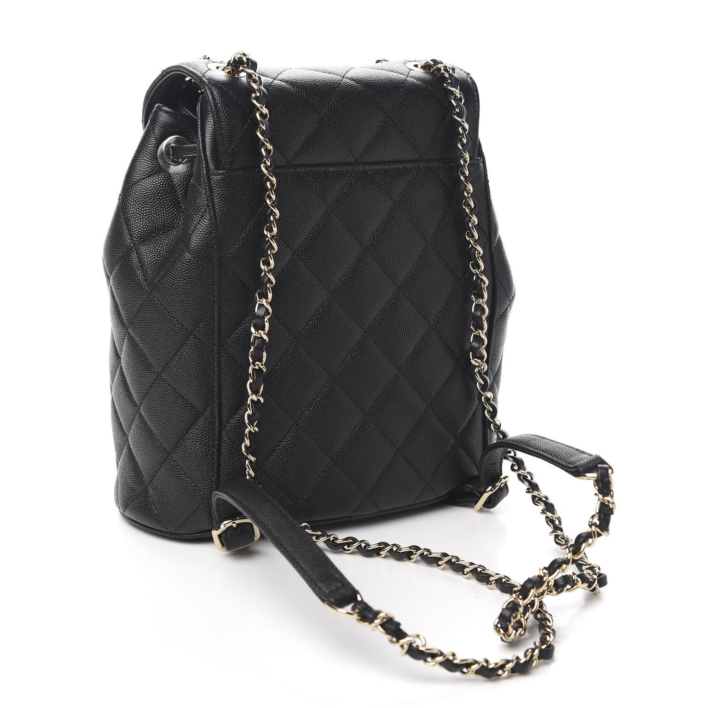 Caviar Quilted Backpack Bag Black