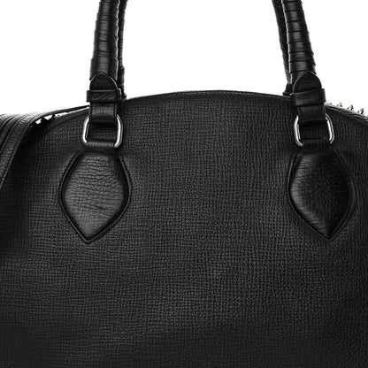 Christian Louboutin Calfskin Panettone Spiked Large Ranch Black 7 of 10