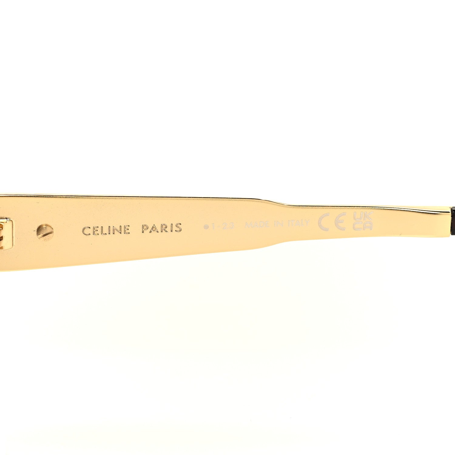 Celine Metal Triomphe 01 Sunglasses CL40235U Gold Green 5 of 7