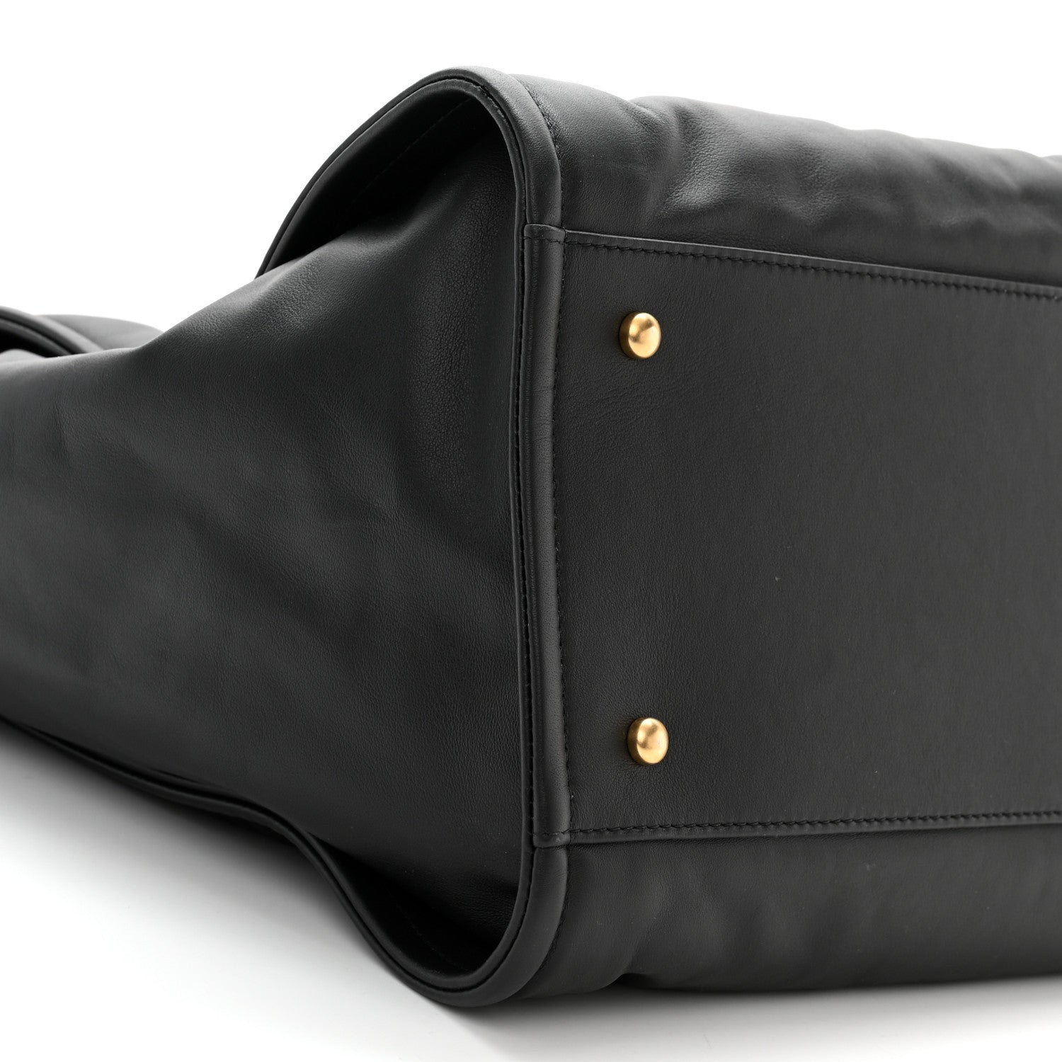 Chanel Calfskin Embossed Medium Deauville Tote Black 10 of 11