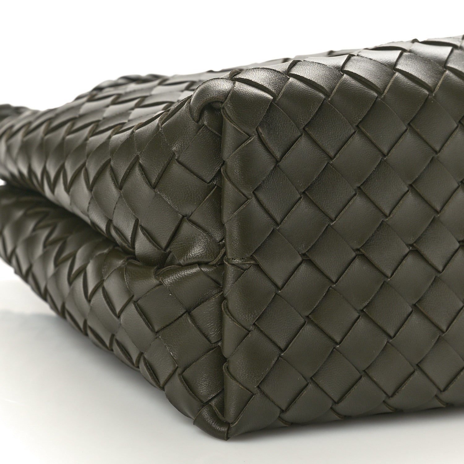 Bottega Veneta Nappa Intrecciato Medium Andiamo Shoulder Bag Dark Green 8 of 9