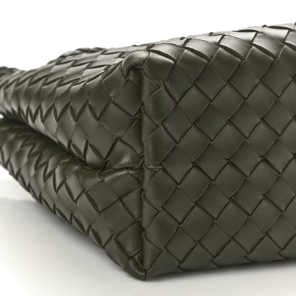 Bottega Veneta Nappa Intrecciato Medium Andiamo Shoulder Bag Dark Green 8 of 9