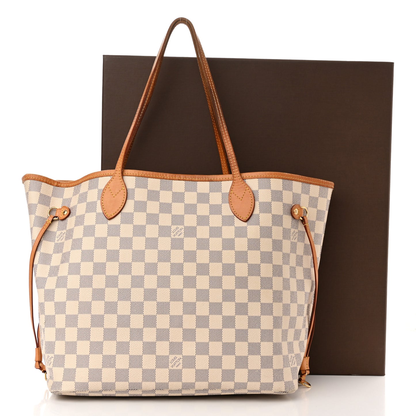 Damier Azur Neo Neverfull MM Rose Ballerine