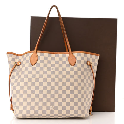 Louis Vuitton Damier Azur Neo Neverfull MM Rose Ballerine 16 of 16