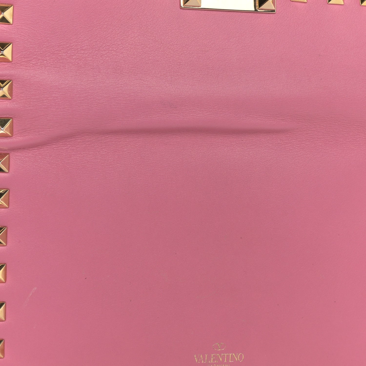 Valentino Garavani Calfskin Rockstud Flip Lock Wallet Ninphea 7 of 8