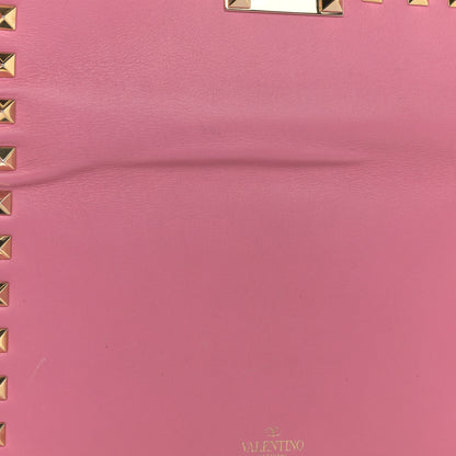 Valentino Garavani Calfskin Rockstud Flip Lock Wallet Ninphea 7 of 8