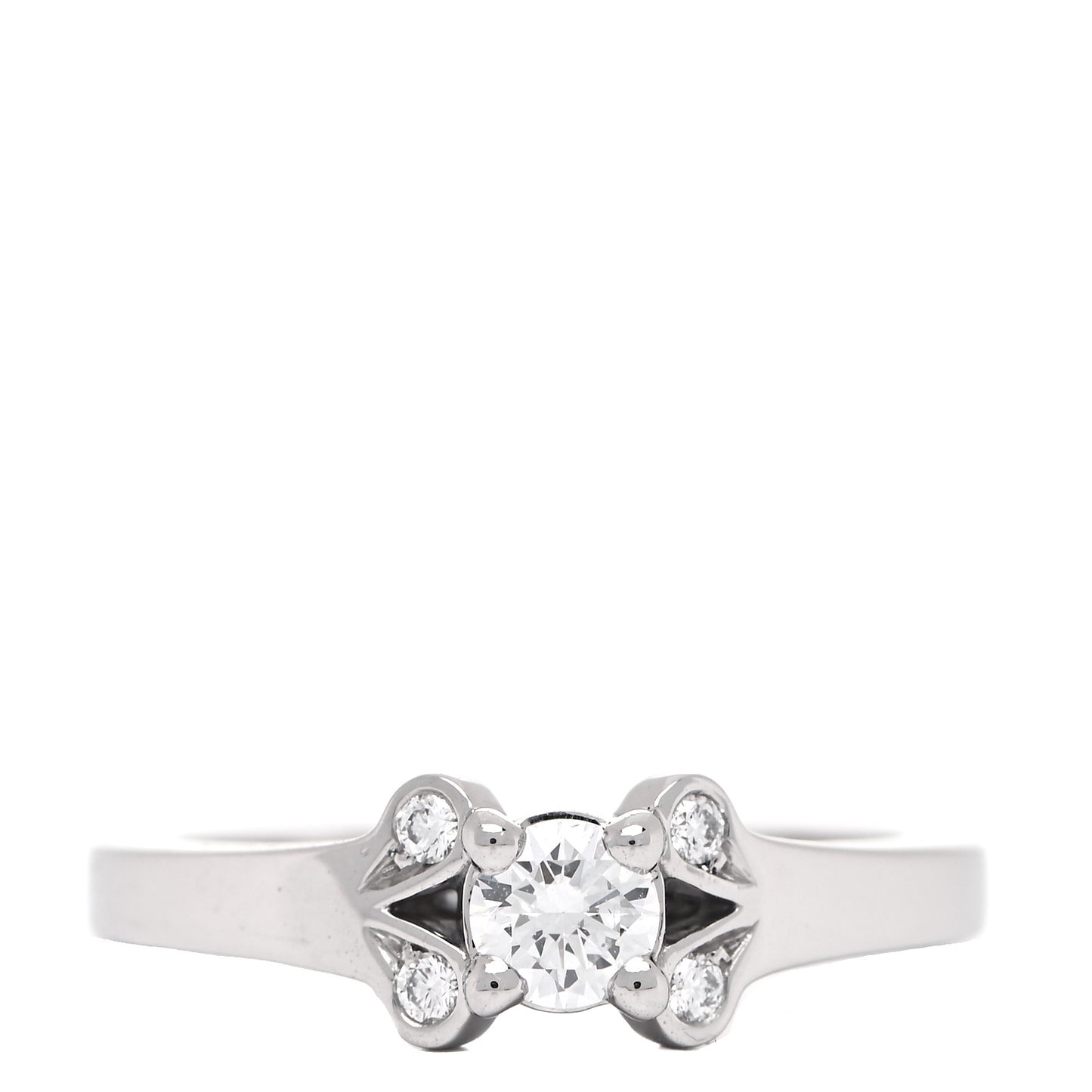 Platinum Diamond .18ct Ballerine Solitaire Engagement Ring 47 4