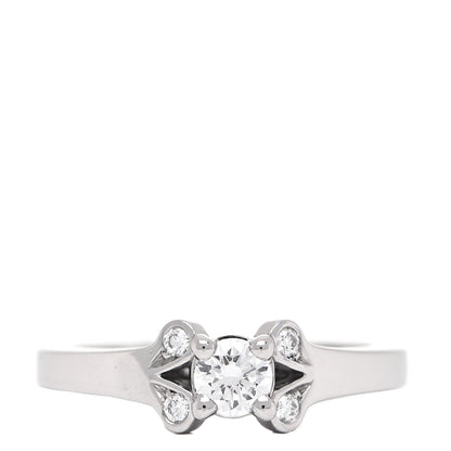 Cartier Platinum Diamond .18ct Ballerine Solitaire Engagement Ring 47 4 1 of 9