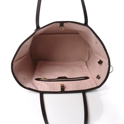 Louis Vuitton Damier Ebene Neo Neverfull MM Rose Ballerine 5 of 12