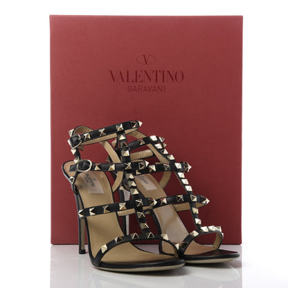 Valentino Garavani Nappa Rockstud Gladiator 105mm Sandals 39.5 Black 10 of 10