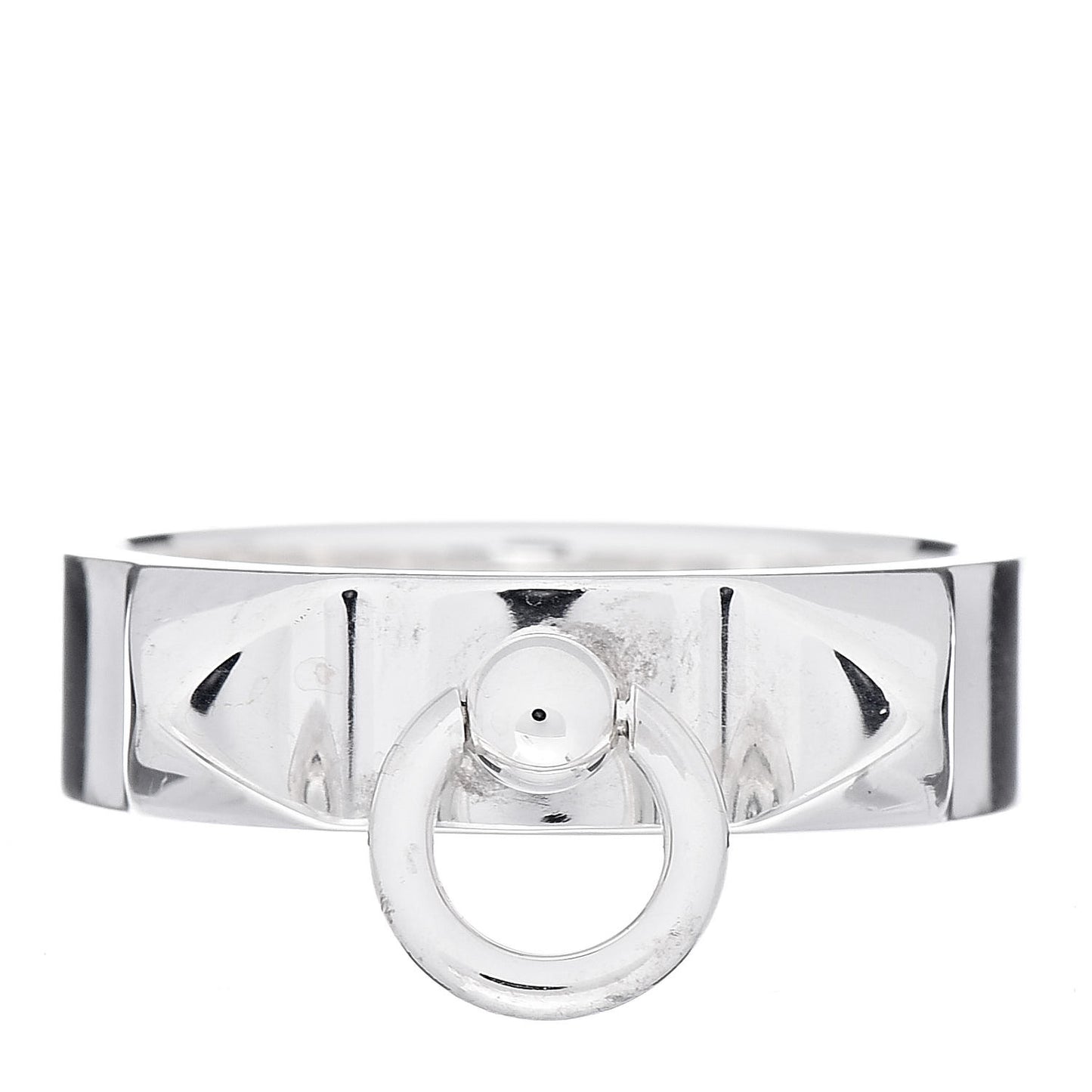 Sterling Silver PM Collier De Chien Ring 51 5.75