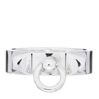 Hermes Sterling Silver PM Collier De Chien Ring 51 5.75 1 of 5